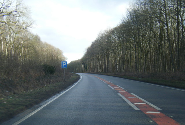 A57 eastbound at Top Wood