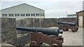 SU4802 : 9 pounder guns at Calshot Castle by Phil Champion