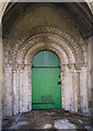 TF0639 : South door, St Denys church, Aswarby by Julian P Guffogg