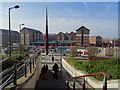 SO8218 : Steps leading down to Gloucester Docks by Philip Halling