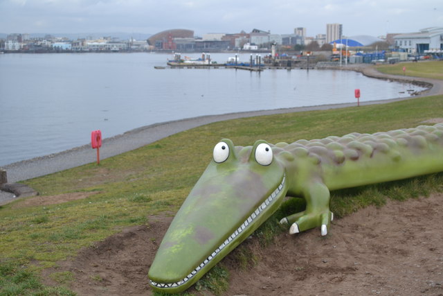 Enormous Crocodile at Cardiff Bay