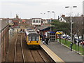 NZ6024 : Train arriving at Redcar Central station by Malc McDonald