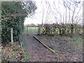 TQ4759 : Gate on the North Downs Way, near Knockholt Pound by Malc McDonald