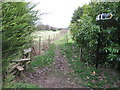 TQ4861 : Public footpath, Halstead by Malc McDonald