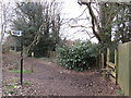 TQ4861 : Public footpath, Halstead by Malc McDonald