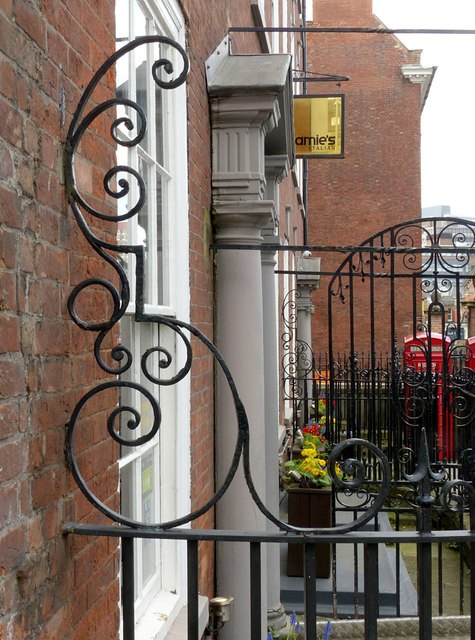 Gate and Railings to Forecourt of 24 and 26, Low Pavement, Nottingham  2