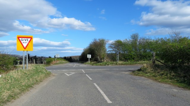 Minor road junction with B979