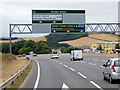 SX9185 : Sign Gantry over the Devon Expressway (A38) by David Dixon