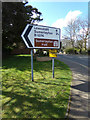 TM4599 : Roadsign on the B1074 Herringfleet Road by Geographer