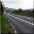 SO3103 : Usk Road descends towards Little Mill, Monmouthshire by Jaggery