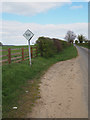 TL8699 : Passing place sign.Rare in Norfolk by David Pashley