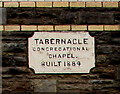 ST2687 : 1884 tablet on Tabernacle Congregational Chapel, Rhiwderin by Jaggery