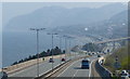 SH7076 : The A55 North Wales Expressway at Penmaenmawr by Mat Fascione