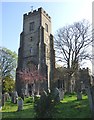 TQ5354 : St Nicholas Church in Sevenoaks, Kent by John P Reeves