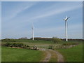 NZ3930 : Wind turbines near Sedgefield by Malc McDonald