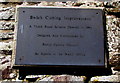 SO1422 : Bwlch Cutting Improvement 1994 plaque, Bwlch, Powys by Jaggery