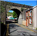 SO1106 : School Street house and railway arch, Pontlottyn by Jaggery