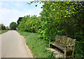 SP3729 : Roadside Seat at The Meetings by Des Blenkinsopp