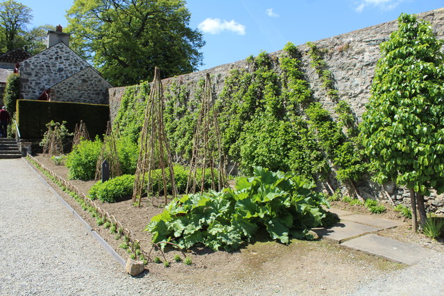 The kitchen garden at Plas Cadnant - May 2019