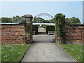 SE3632 : Path heading north to Temple Newsam's greenhouses by Christine Johnstone