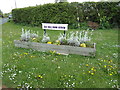 TM4877 : Old Hall Farm sign by Geographer