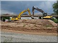 SO8451 : Excavators working by Philip Halling