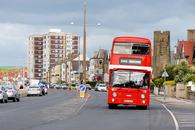 Preserved Bus on Marine Road East