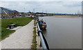 SJ2969 : Wharf along the River Dee at Connah's Quay by Mat Fascione