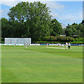 TQ5838 : Tunbridge Wells: the first ball of the match by John Sutton