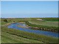 TM0109 : Borrow Dyke and Arable Land, Bradwell on Sea by Roger Jones