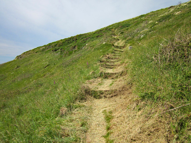 Uphill on the Anglesey Coastal Path