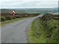 NZ7302 : Warning of 25% gradient on Caper Hill by Christine Johnstone