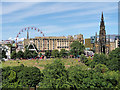 NT2573 : Princes Street Gardens, The Festival Wheel and Scott Monument by David Dixon