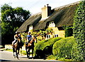 SU3287 : Race Horses, Kingston Lisle, Oxfordshire  2002 by Ray Bird