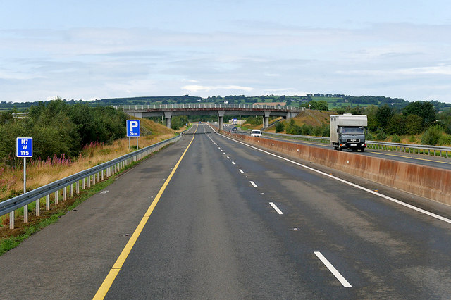 Westbound M7, Derrymore Lower