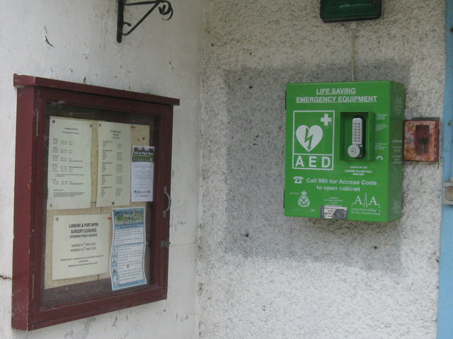 AED at Lismore Public Hall