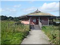 SE3663 : The main hide at Staveley Nature Reserve by Oliver Dixon