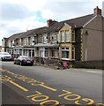 ST1495 : Row of stone houses, Chapel Terrace, Hengoed by Jaggery