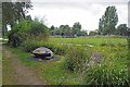 SJ8396 : Water Feature in Hulme Park by Glyn Baker