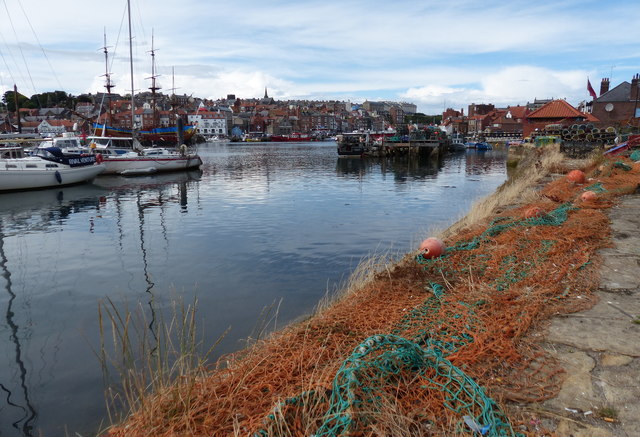 Fishing nets at the Upper Harbour, Whitby