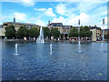 SE1632 : Fountains in City Park, Bradford - detail by Stephen Craven