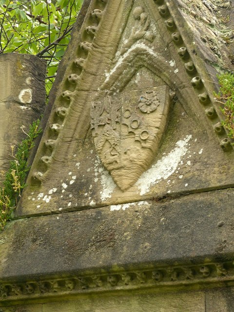 Mansfield Cemetery, Wildman memorial, detail