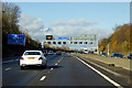 TL0423 : Gantry across the M1 near Luton by David Dixon