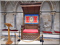 SK9771 : Dean's Throne inside the Chapter House, Lincoln Cathedral by David Hillas