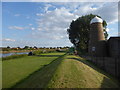 SE8306 : On the flood embankment at West Butterwick by Marathon