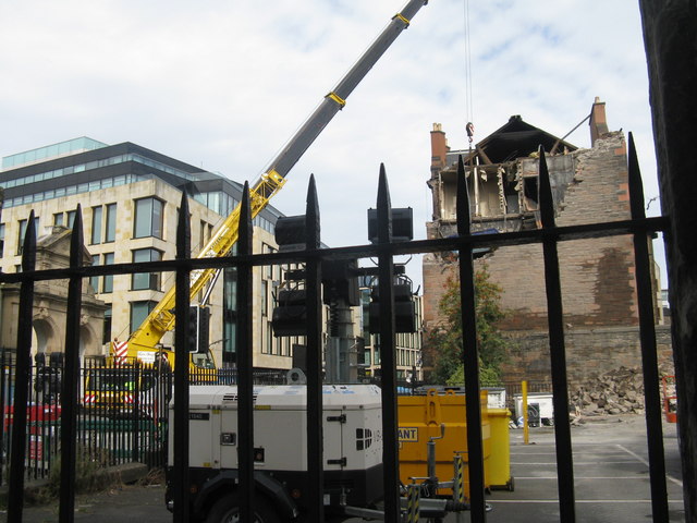 Fire damaged tenement, Fountainbridge