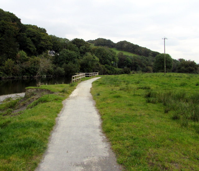 National Cycle Network Route 8 at the northern edge of Powys