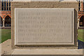 TQ1656 : Plaque, war memorial, St John's School by Ian Capper