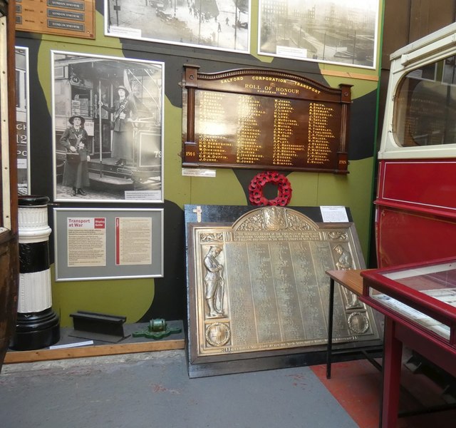 War Memorials at the Greater Manchester Museum of Transport