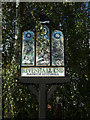 TL8316 : Rivenhall End Village sign by Geographer